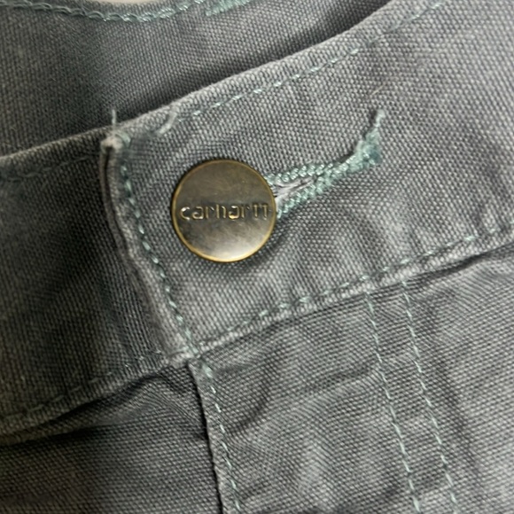 Carhartt Men's Canvas Work Shorts Gray 40Waist - Picture 2 of 5